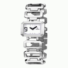Watches Festina Square White Cream Women's Watch F16306/1