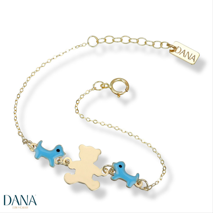 Bracelets Dana Baby orso e cane BRBFC21OGSUL13E2