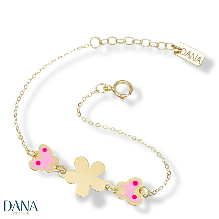 Bracelets Dana Baby fiore e farfalle BRBFC24OGSPL13E2