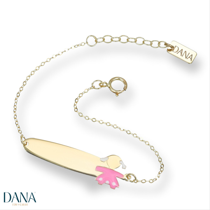 Bracelets Dana Baby targa e bebè femmina BRBFC04OGSPL13E2
