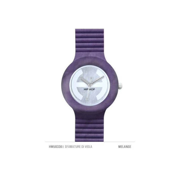 Watches HipHop Melange Purple HWU0336