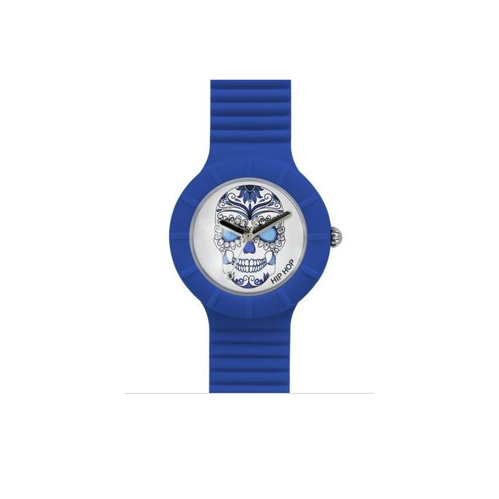 Watches HipHop Skull Blue HWU0469