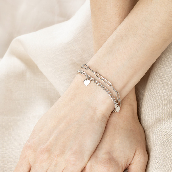 Bracelets Lotus Style Woman Heart LS2313-2/1