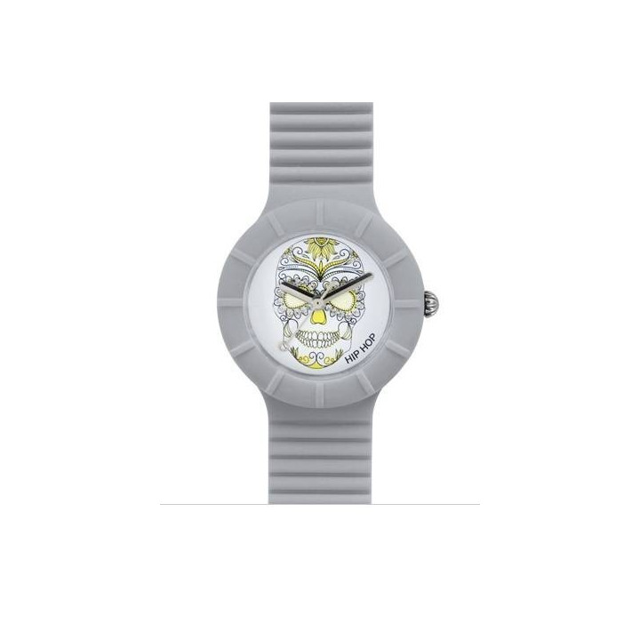 Watches HipHop Skull Grey HWU0471