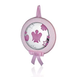 Angeli di Giannotti Silver and Faux Leather Crib Charm with Music Box