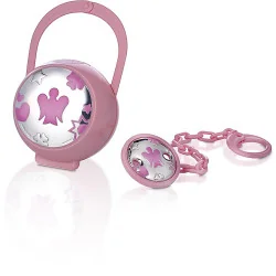 Angeli di Giannotti Baby Girl Pacifier Clip and Holder
