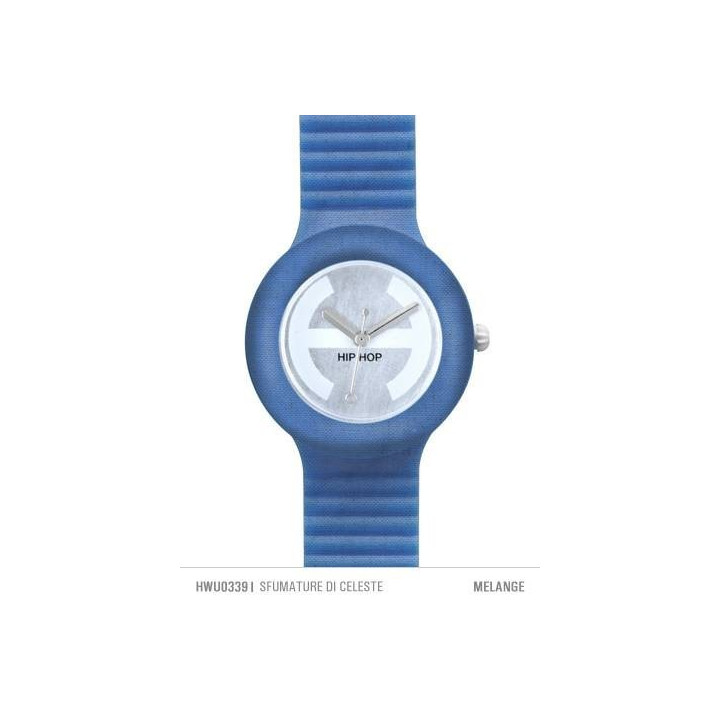 Watches HipHop MELANGE Light Blue HWU0339
