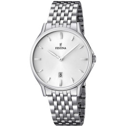 Watches Festina Classic Watch Light Dial Simple Indices F16744/2
