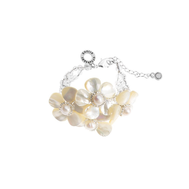 Bracelets con perle,madreperla e cristalli 500241B