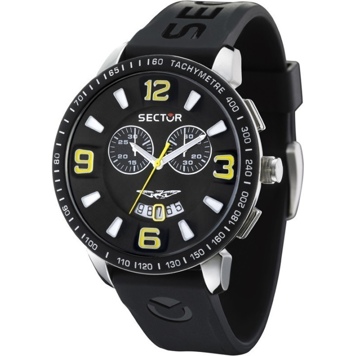 Watches Sector Marine Chrono Watch Black and Yellow R3271619002