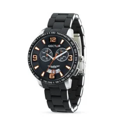 Sector Marine Chrono Watch Black and Red