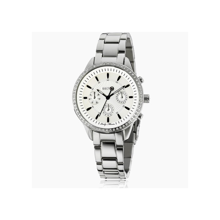 Watches Sector Chrono Lady with Stones White r3273694545