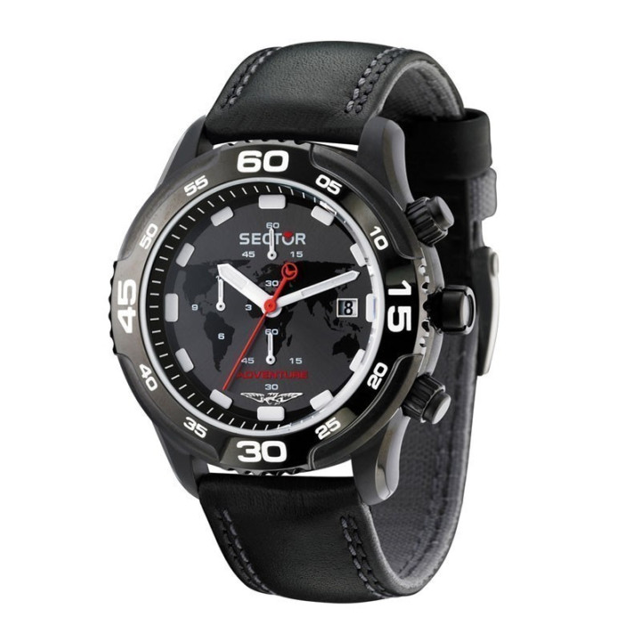 Watches Sector Chrono Mondo Black r3271698025