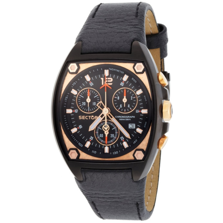 Watches Sector Chronograph 50 Black and Gold r3251992227