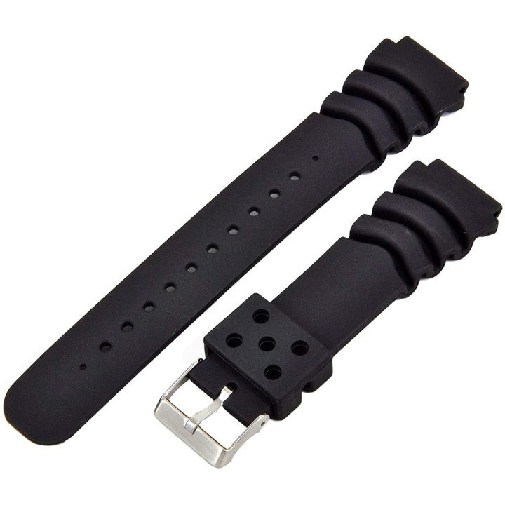 Watches Black Diver Strap 22mm cor22mm