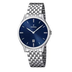 Festina Classic Watch Dark Dial Simple Indices