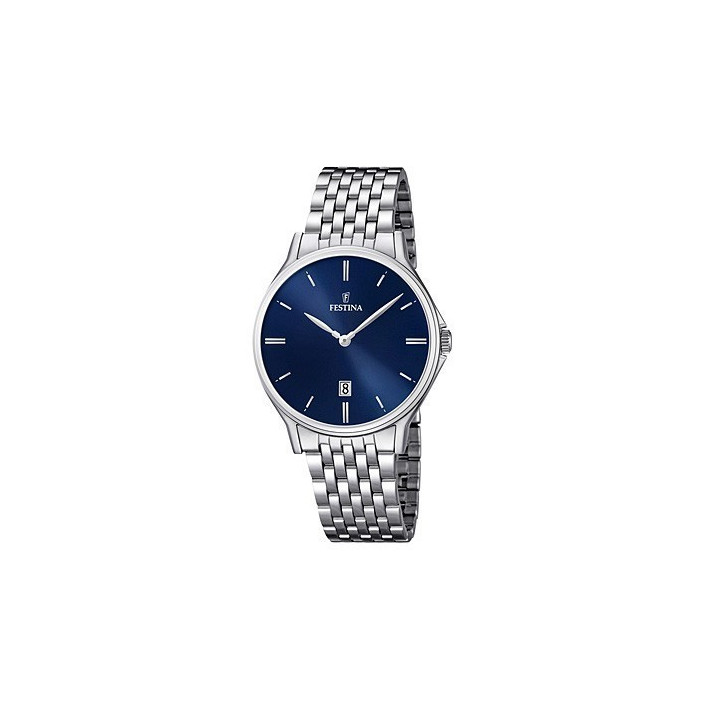 Watches Festina Classic Watch Dark Dial Simple Indices F16744/3