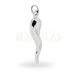 Cornetto della Fortuna Pendant Rhodium-Plated Silver