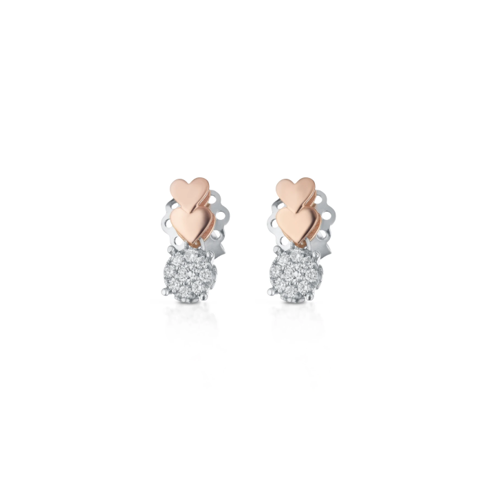 Earrings Angeli di Giannotti cuori e diamanti LUX14
