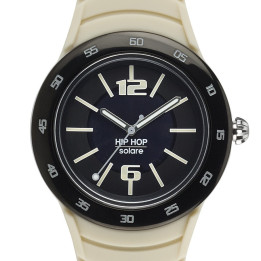 Watches HipHop Metal Solar PARCHMENT HWU0772