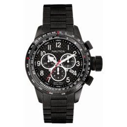 Watches Nautica Total Black Chronograph Watch A42550G