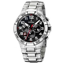 Watches Festina Chrono Numbers Black Watch F16299/9