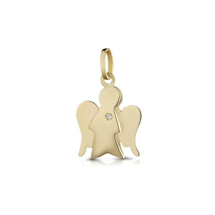 Necklaces Angels Pendant Yellow Gold nkt194